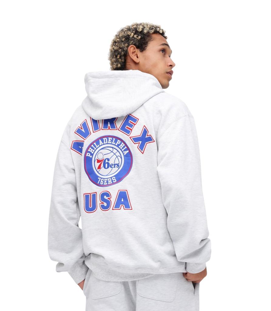 Avirex NBA Size Hoodie, Men's, M, 110, Blue, 783-5131003