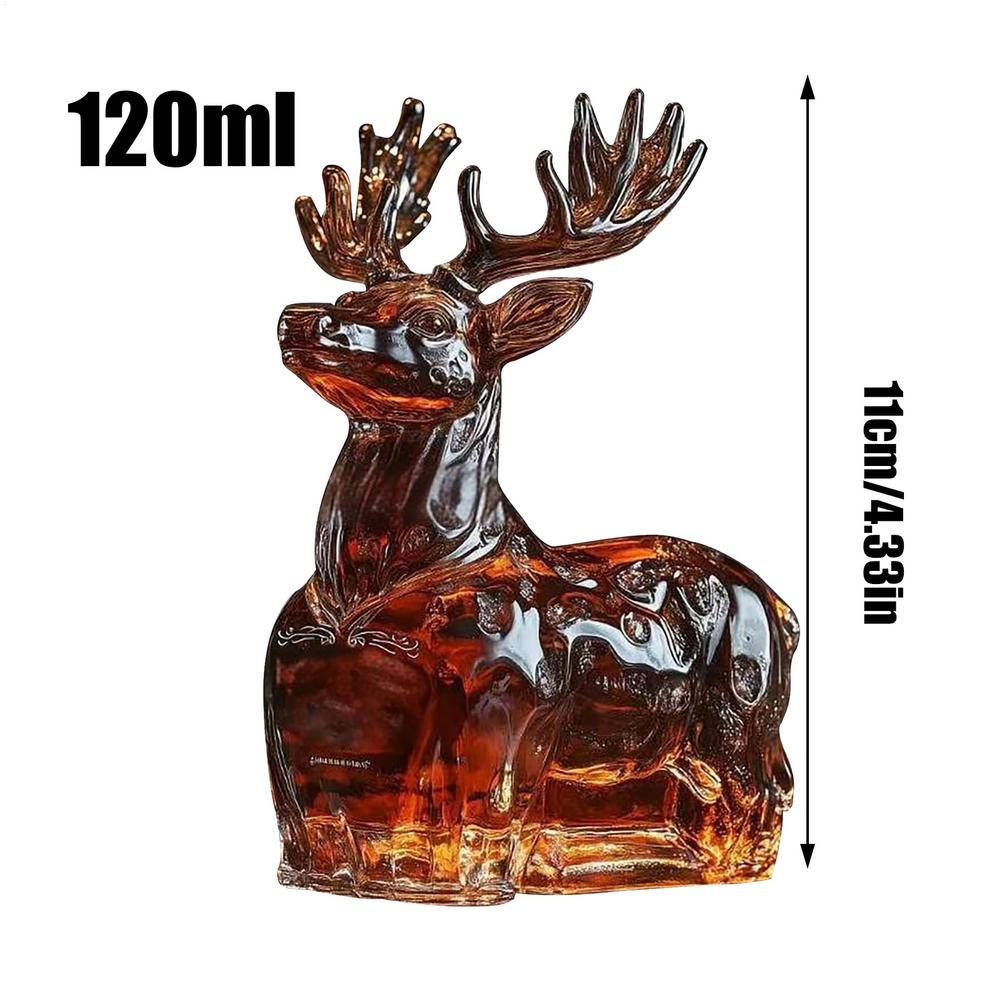 

Whiskey Glass Decanter Animal Statue Whiskey Decanter Wine Bottle Liquor Bottle Home Decorations Wine Container for Alcohol оленевий