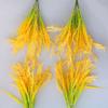 Plastic Wheat Ears Rice Plant Branch Yellow Flower Fake Plants  Autumn Decor