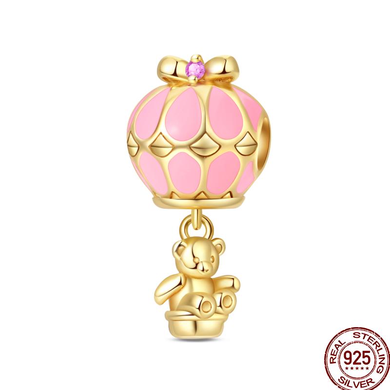 Copper Shiny Zirconia Gold Butterfly Charm Beads Fit 3Mm Original Bracelet Exquisite Diy Birthday Jewelry