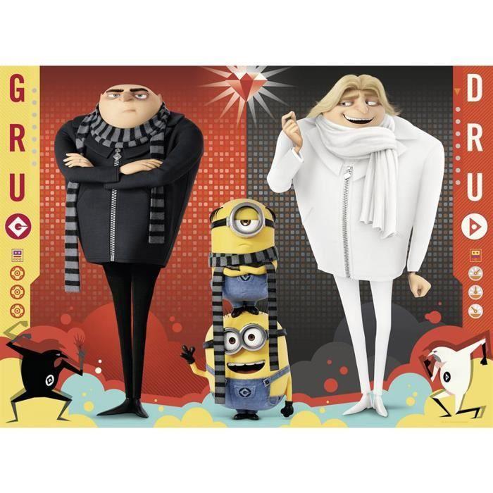 Puzzle 100 pièces XXL Moi, Moche et Méchant 3 - Ravensburger - Gru, Dru, Bob et Stuart