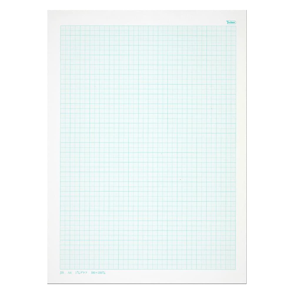 SAKAE Technical Paper, 1mm Graph Paper, High-Quality Paper, 81.4g/m², A4 Size, Value Pack, 50 Sheets x 10 Booklets, Eye Color, AZB A4-11