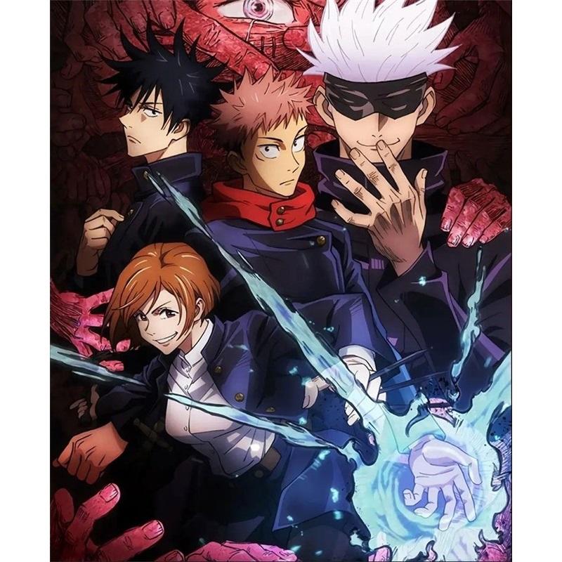 Jujutsu Kaisen Blue Spiral Buckle Gojo Goko Staff Yuujin Cosplay Anime Costume