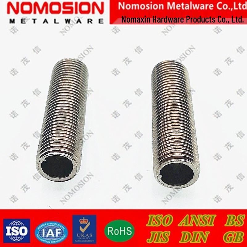 LED Pendant Lamp Fixture Accessory: Full Thread 10MM Diameter, M10*35 Hollow Thread Tube.