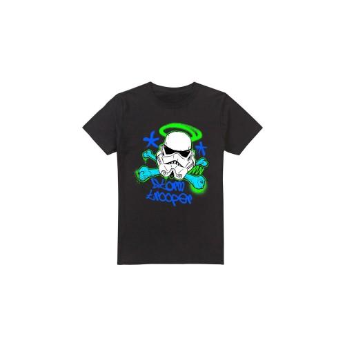 Star Wars Mens Stormtrooper Stencil T-Shirt