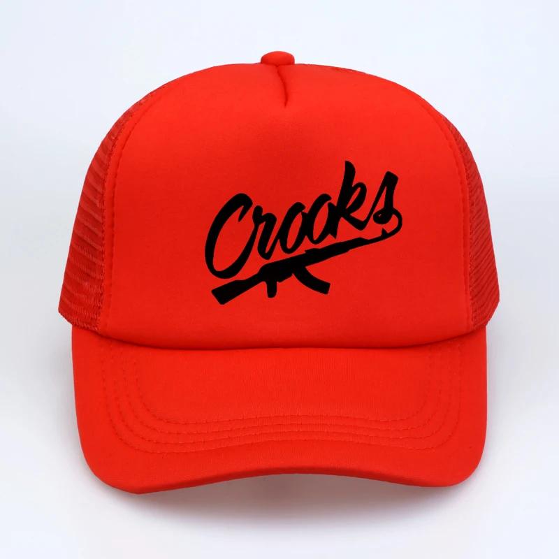 

Crooks And Castles baseball cap summer Unisex Women mesh trucker caps fashion casual visor Snapback hats