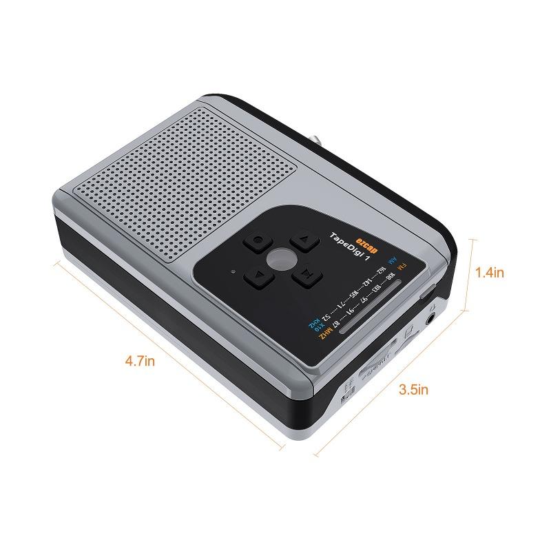 1PACK cassette player Walkman with speaker, stereo, radio FM direct to MP3 to TF card ezcap234