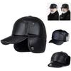 Warm And Cozy Men's Winter Ear Protection Hat Stylish Cotton Baseball Cap For Cold Weather