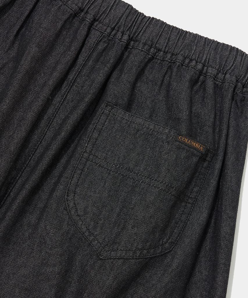 COLUMBIA UNIVERSITY All-Round Twotuck Denim Long Skirt_Black Jean