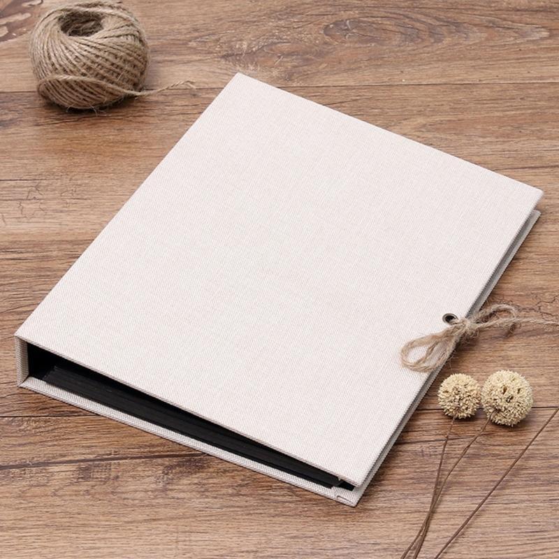 Linen Cover DIY Photo Album 30 Page Scrapbooks for Family Wedding and Gift top sale