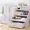 Desktop File   PVC Space Saving Desk   Shelf with Drawer for School   Supplies