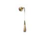 Elegant Brass Crystal Wall Lamp for Bedroom, Living Room, Staircase, or Corridor