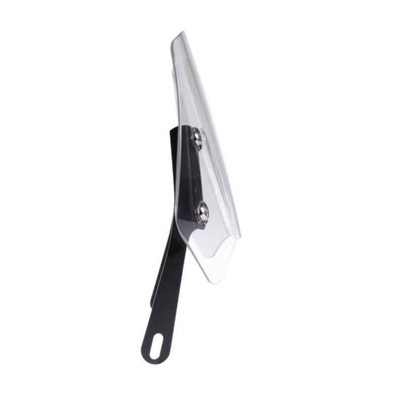 Universal Motorcycle Wind Shield 5"-7", Transparent Grey