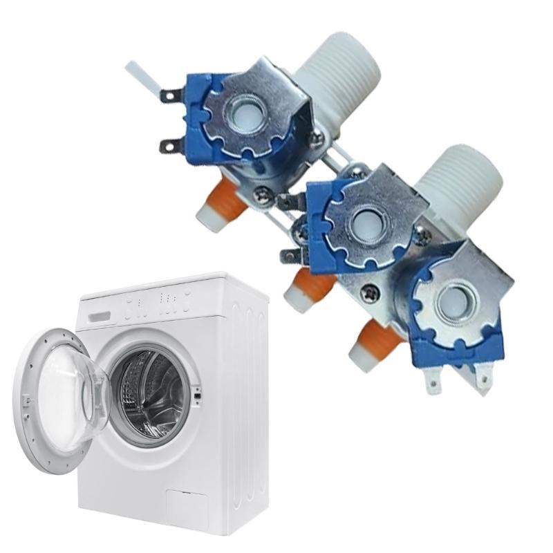 Washing Machine Water Inlet Valves 2 Input 3 Output Design Water Valves for 334903220309 Washers Part Easy To Install