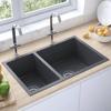 VidaXL Kitchen Sink Inset Sink Home Interior Above or Undermount Scratch-Resistant and to 51562