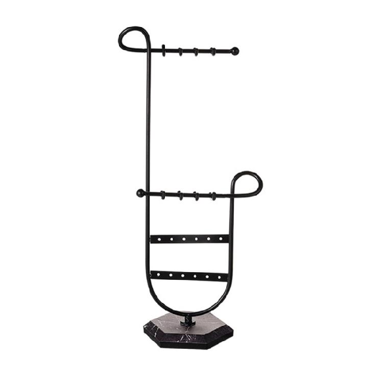 

Storage Rack for Earring Necklace Bracelet Organizer Showcase Storage Holder чёрный