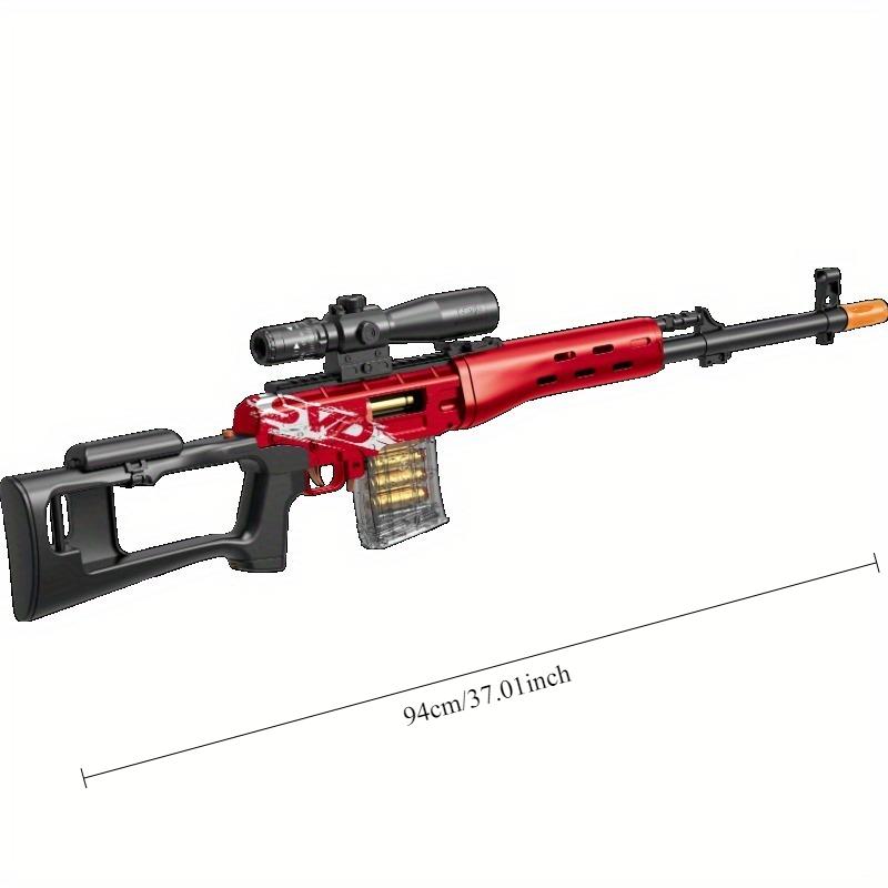 Soft Bullet Gun Toy Model Gun Can Be Fired Manually Loaded Assault Rifle Submachine Gun Christmas Birthday Gift