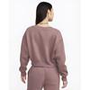 Nike Phoenix Fleece Cropped V-Neck Sweatshirt Women Tops Smokey-Mauve FN3652-208