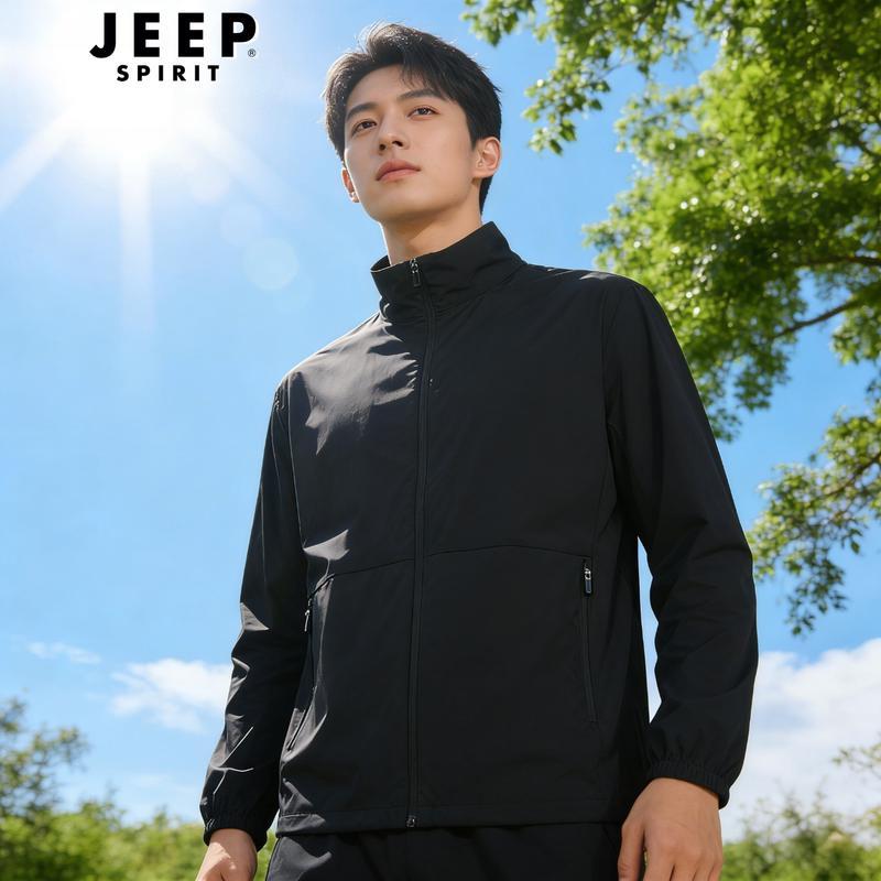 JEEP SPIRIT Men s Ice Silk UV Protection Sun Shirt 2XL