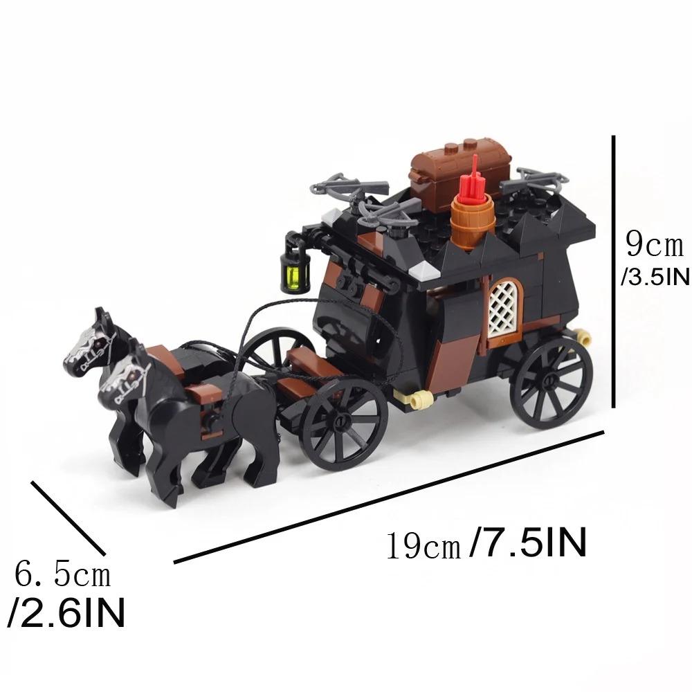 Набор строительных блоков MOC Игрушка для сборки Серия Средневековая Карета Модель Города Кареты Строительные Блоки DIY Игрушка Подарок на Праздник