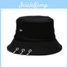 Classic Fisherman Hat With Metal Ring Rivets For Sun Protection And Street Style