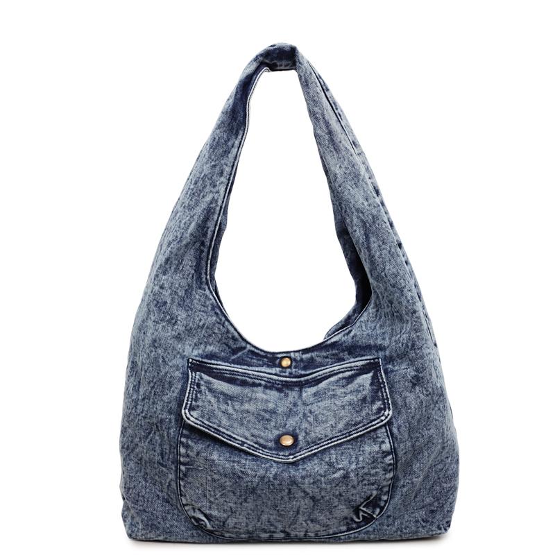 Women's Bag Shoulder Bag Underarm Bag Commuter Denim Bag