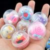 10PCS Novelty Funny Relaxing Toy Mixed Surprise Egg Capsule Egg Ball Model Puppets Toys Kids Children Gift Random
