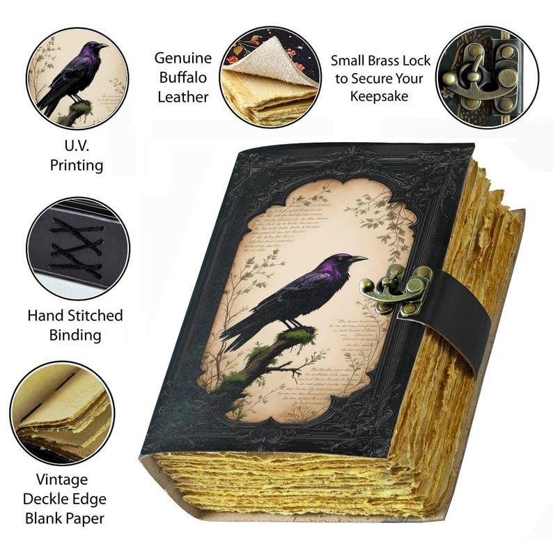Leather Journal: Gothic Grimoire Book of Shadows