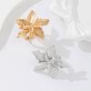 Personalized Design Women's Double Layered Large Flower Earrings Trendy Punk Party Adjustable Ring Fashion Jewelry Gifts