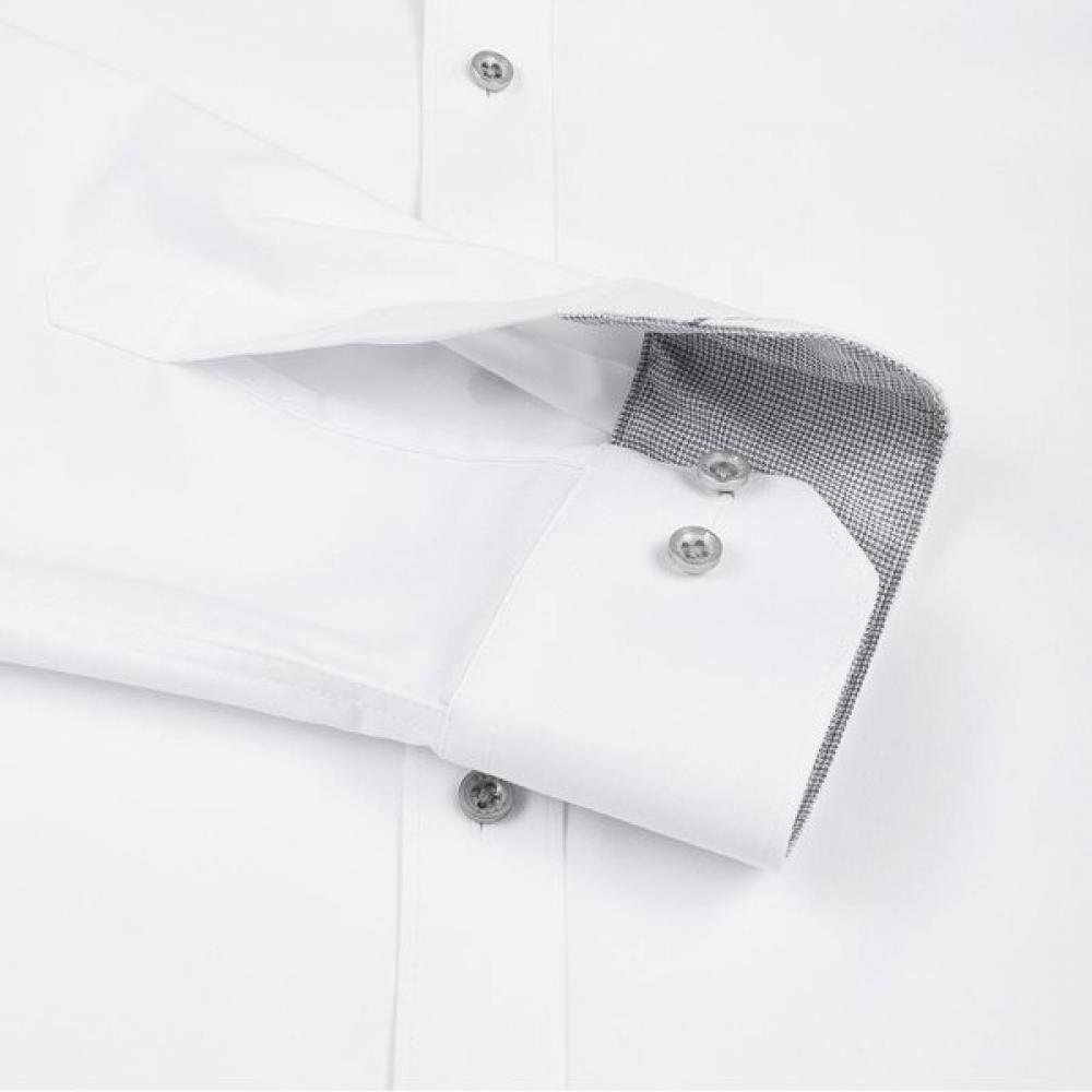 DakS Men S Stretch Solid Long Sleeve Shirt