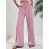 Comfortable Women's Long Pants New Versatile Wide Leg Pants Solid Color Casual Pants