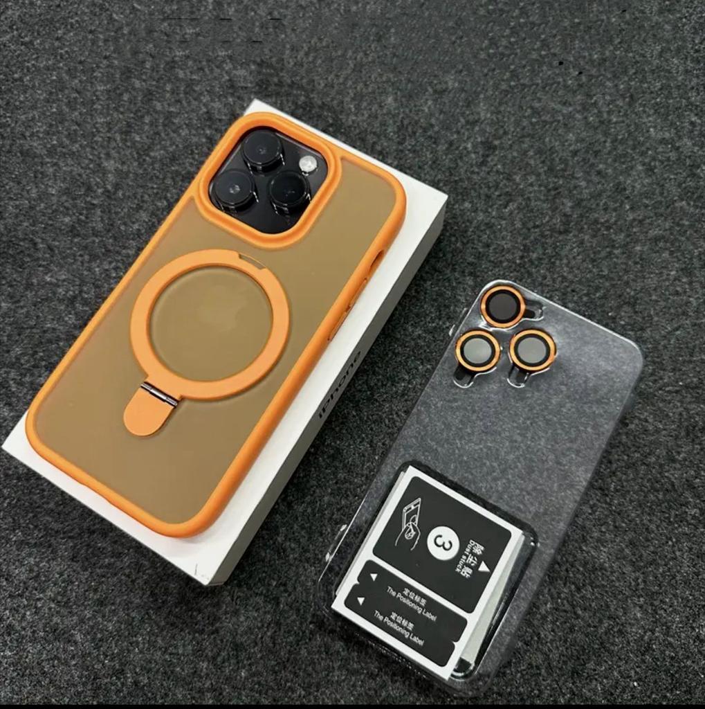 Dla IPhone 16 Pro Magnetyczny Wspornik Podtrzymujący Etui na Telefon dla Apple 16 Pro Folia Ochronna na Obiektyw