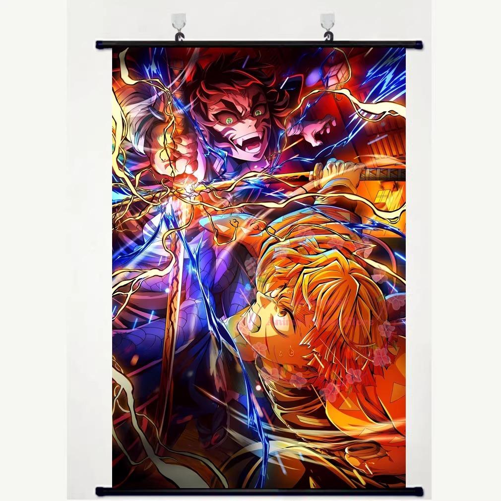 Tasse D-Demon S-Slayer Château de Mugen Neuf Piliers Tomioka Giyu Tanjiro Papillon Ninja Affiche Rouleau Anime Produit Dérivé