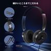 Lightweight USB Wired Headset with Handheld Volume Mute Binaural Compact Design for Web Remote Compatible with Windows and Black Noise-Canceling