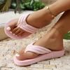 Lightweight Summer Beach Flip Flops Women Solid Color Eva Casual Slippers Woman Comfort Flat Sandals Clip Toe Outdoor Slippers