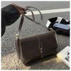 Retro Style Faux Leather Square Shoulder Bag Large Capacity Crossbody Purse for Women KTB