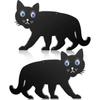 Garten-Schreckkatze mit reflektierenden Marmoraugen - 2er-Pack Beste Katzenabwehr für den Garten - Katzenabwehr Garten - Katzenabwehr - Hunde- und Katzenabwehr für