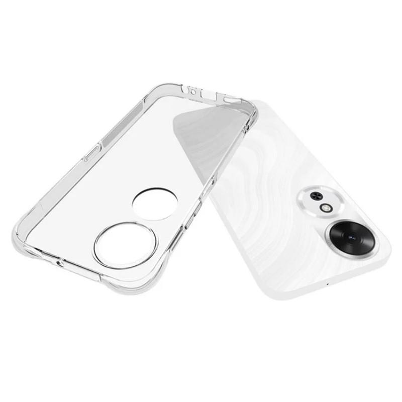 

For Honor Play 60 5G Clear TPU Case WANLONFENG TM Series 2.0mm Phone Back Cover Transparent