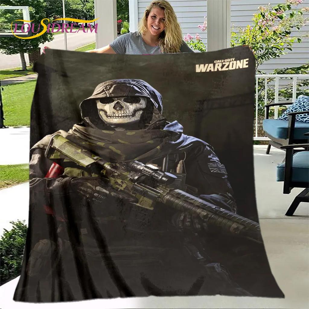 Game COD, Call of Duty Gamer Soft Plush Blanket,Flannel Blanket Throw Blanket for Living Room Bedroom Bed Sofa Picnic Cover Kids