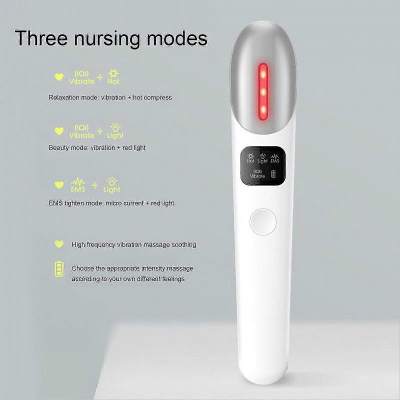 Eye Massage Pen Electric Hot Compress EMS Eye Massager Dark Circles Removal Eye Care Tool