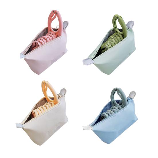 Folding Rack Storage with Hook Head Clothes Bag Closet Organization Accessory