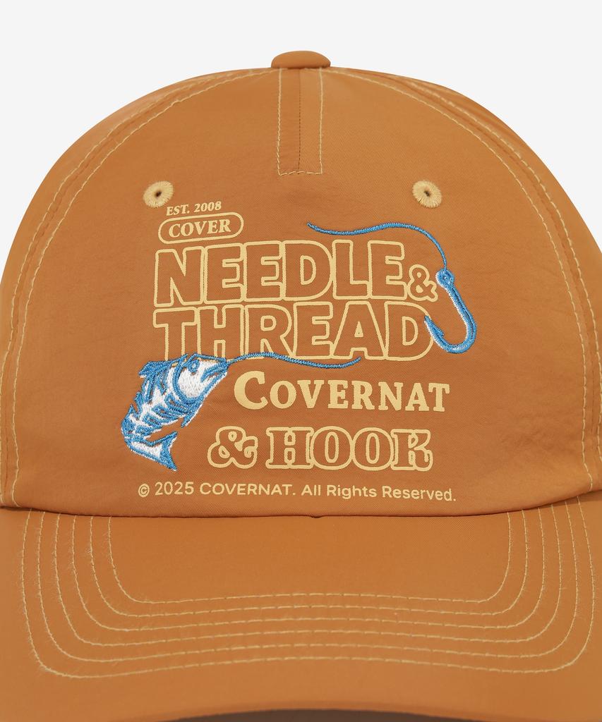 COVERNAT Artwork Graphic Nylon Cap Mustard