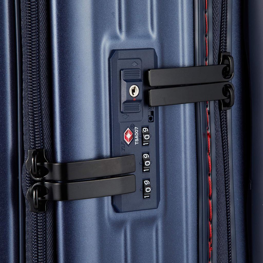 Suitcase Gull Wing Front Open CAT738LY Warranty 100L 73 Cm 5kg Denim Blue [Cargo] (2WAY Storage)