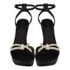 Salvatore Ferragamo Satin Allison X5 Sandals Black