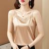 2026 Women's Silk Satin Camisole: Elegant Back Design, Stylish Base Layer or Outerwear, Sexy Top