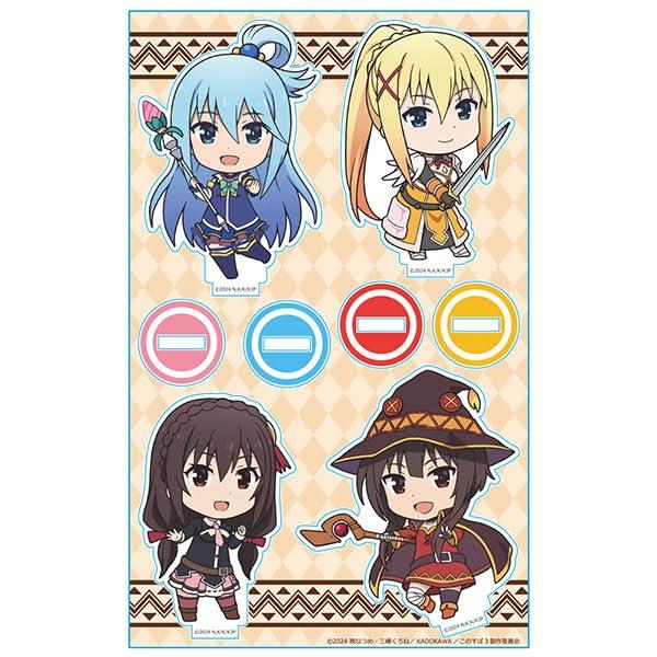 

KonoSuba: God s Blessing on this Wonderful World! 3 Acrylic Character Stand A [Aqua & Darkness & Megumin & Yunyun]