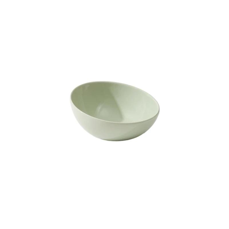 Cat Tilted Ceramic Bowl Small Dogs Elevated Food Water Feeders Pet Drinking Eating Supplies with Wooden Stand