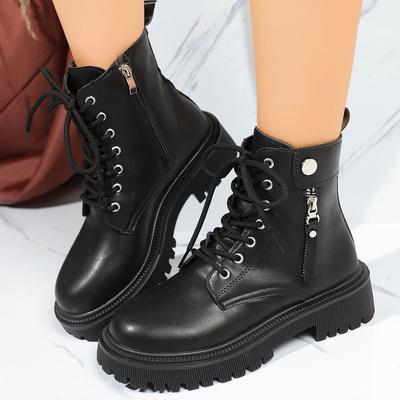 Fashion Platform Locomotive Martin Boots Women's 2025 Autumn New Internet Celebrity British Style High-end Fried Street Versatile Short Boots
