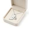 Fashion Rhode Island Map Necklaces Stainless Steel America United States Map Jewelry Accessories