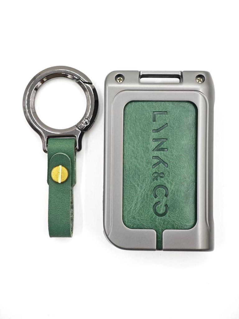 New Genuine Leather Alloy Key Case for Lynk & Co Models 01, 03, 05, 06